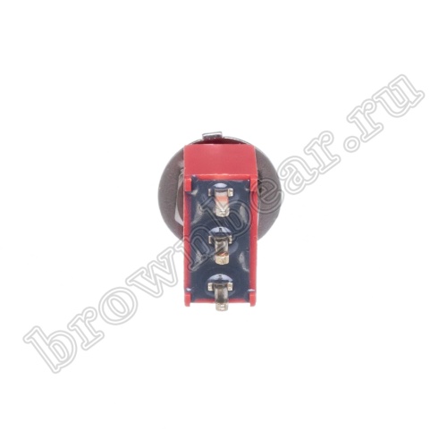 Тумблер мини однополюсный влагозащищенный, 3 контакта (on-on), на плату, с гайкой, SPDT, IP67, B068BT PST-121A фото 4
