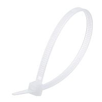 Стяжка (хомут) нейлоновая 150 х 3.6 мм, белая, упаковка 100 шт. ET-4x150
