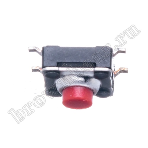Кнопка тактовая влагозащищенная SMD, 6х6 мм, h=4.3 мм, 4 контакта SWT-54 фото 7