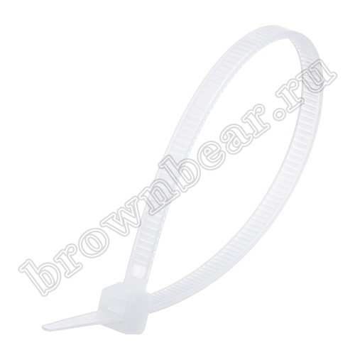 Стяжка (хомут) нейлоновая 150 х 3.6 мм, белая, упаковка 100 шт. ET-4x150