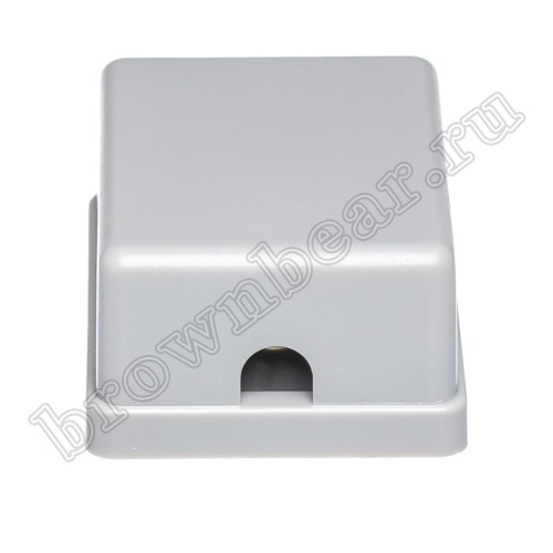 Розетка телефонная накладная одинарная RJ-11, серая  фото 3