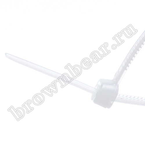 Стяжка (хомут) нейлоновая 150 х 3.6 мм, белая, упаковка 100 шт. CV-150 фото 2