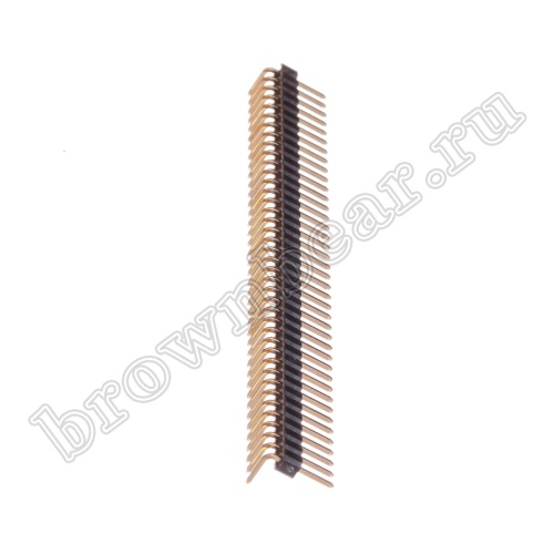 Разъем штыревой однорядный на плату, 1х40, шаг 2.00мм, угловой фото 6