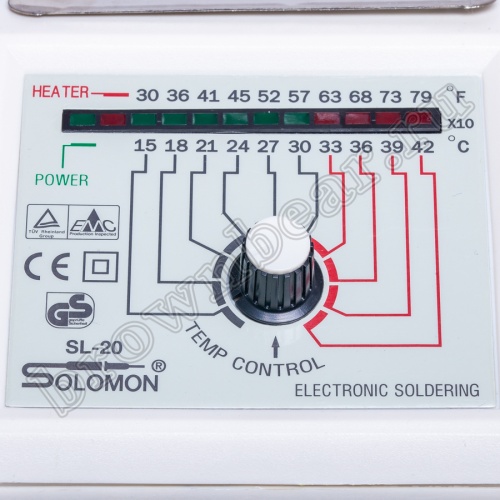 Паяльная станция Solomon 220В с LED (светодиодной) шкалой температуры фото 9