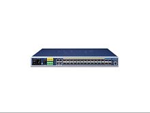 MGSW-28240F Управляемый L3 коммутатор Planet Metro Ethernet 24 слота SFP 100/1000Мб/с,  4 слота SFP+ 10Гб/с, AC+DC резервное питание