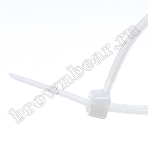 Стяжка (хомут) нейлоновая 160 x 4.8 мм, белая, упаковка 100 шт. CV-160L фото 3