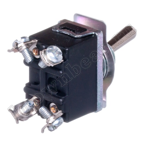 Тумблер двухполюсный, 4 контакта (on-off), на панель, с гайкой, DPDT T021B фото 3