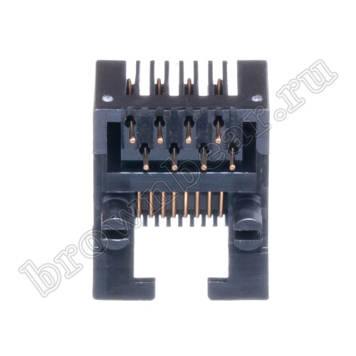 Разъём RJ-45 гнездо на плату, 8P8C, тип 4 TJ4-8P8C фото 6