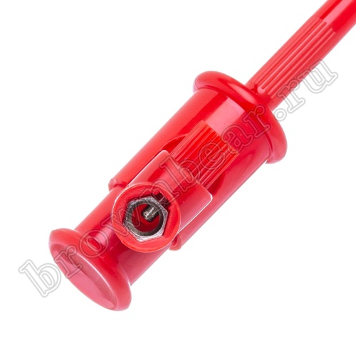 Щуп-зажим 138мм, красный фото 2