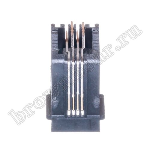 Разъём RJ-10 гнездо на плату, 4P4C, тип 2 TJ2-4P4C фото 3