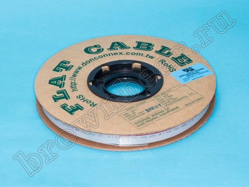 Кабель плоский, шлейф 10 проводников, шаг 1.27 мм фото 3