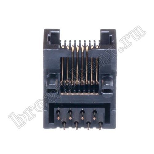 Разъём RJ-45 гнездо на плату, 8P8C, тип 4 TJ4-8P8C фото 10