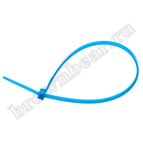 Стяжка (хомут) нейлоновая 200 х 3.2 мм, синяя, упаковка 100 шт. CV-200SBL фото 2