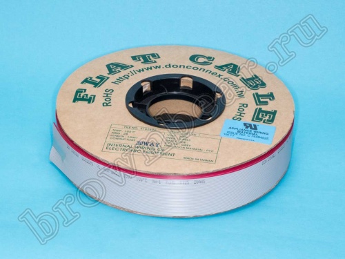 Кабель плоский, шлейф 30 проводников, шаг 1.27 мм фото 3