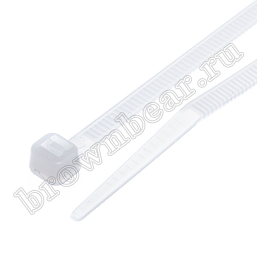 Стяжка (хомут) нейлоновая 150 х 3.6 мм, белая, упаковка 100 шт. CV-150 фото 3