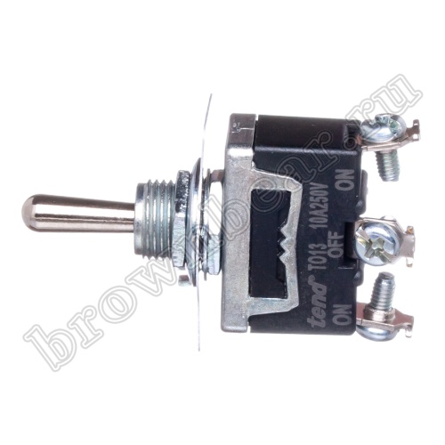 Тумблер однополюсный, 3 контакта (on-off-on), на панель, с гайкой, SPDT T013B фото 5