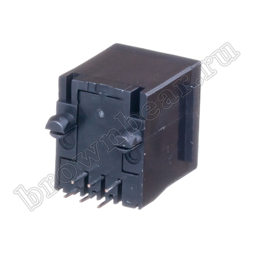 Разъём RJ-12 гнездо на плату, 6P6C, тип 3 TJ3-6P6C фото 3