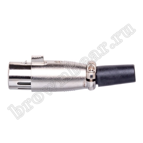 Разъём микрофонный XLR, гнездо на кабель, 3 контакта AUB-71 фото 3