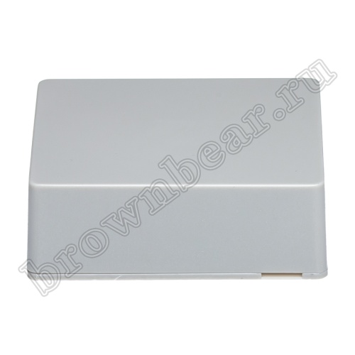 Розетка телефонная накладная одинарная RJ-11, серая  фото 5