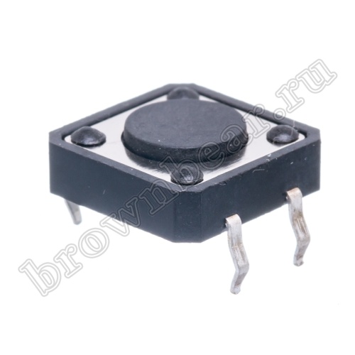 Кнопка тактовая 12x12 мм, h=4.3 мм, 4 контакта SWT-5