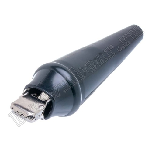 Зажим изолированный 80мм тип 'aligator', черный