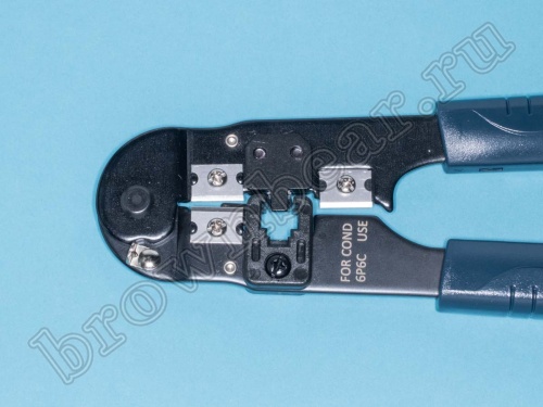 Пресс-клещи (кримпер) для обжима разъемов RJ-11,12 HT-2096C фото 3