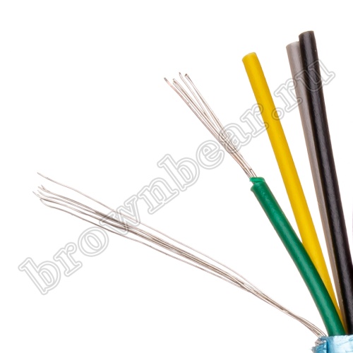 Кабель сигнальный коммуникационный 15 проводов, 26AWG, бухта 50м, экранированный, серый  фото 4