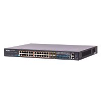 SGS-6341-24P4X Управляемый L3 стекируемый PoE коммутатор Planet, 24 портa 1Гбит/с, 4 порта 10Гбит/с SFP+