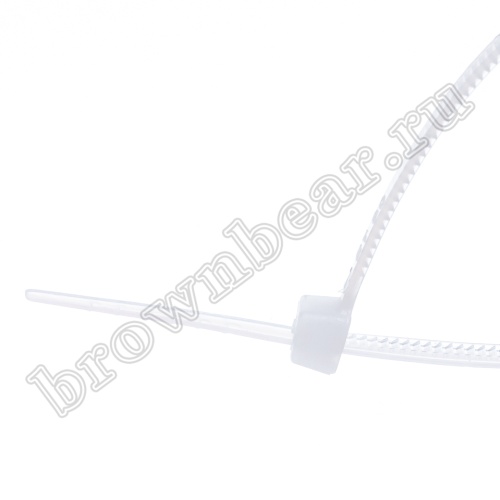 Стяжка (хомут) нейлоновая 150 x 2.5 мм, белая, упаковка 100 шт. ET-3x150 фото 3