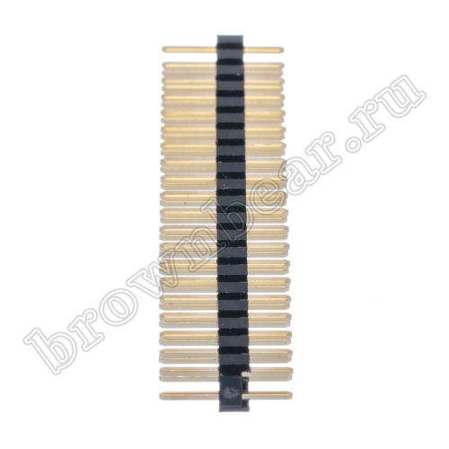 Разъем штыревой двухрядный на плату, 2х20, шаг 2.00мм фото 5