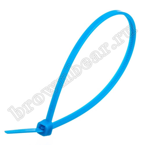 Стяжка (хомут) нейлоновая 200 х 3.2 мм, синяя, упаковка 100 шт. CV-200SBL