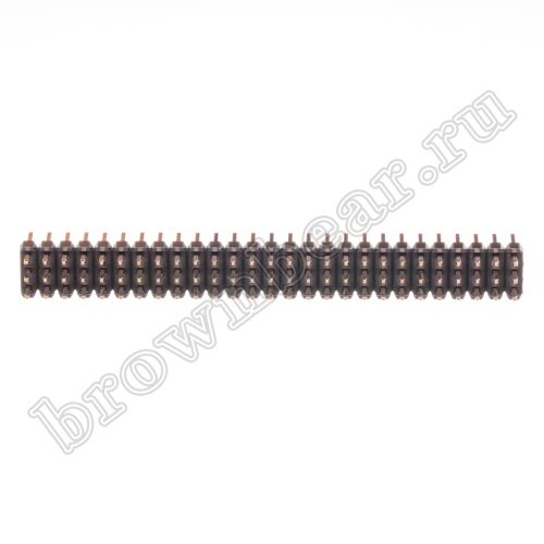 Разъем штыревой трехрядный на плату, 3х27, шаг 2.54мм фото 4