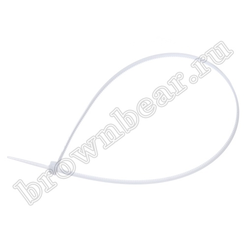 Стяжка (хомут) нейлоновая 300 х 3.6 мм, белая, упаковка 100 шт. ET-4x300 фото 2