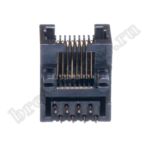 Разъём RJ-45 гнездо на плату, 8P8C, тип 4 TJ4-8P8C фото 7