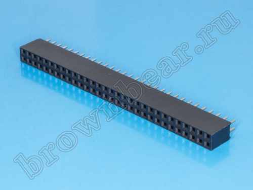 Разъем 2х30 гнездо на плату, шаг 2.54мм фото 2
