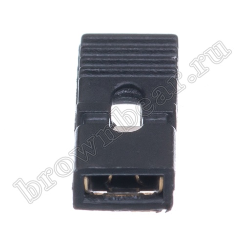 Джампер-перемычка 14.0 мм, шаг 2.54 мм, открытый, 2 контакта фото 6