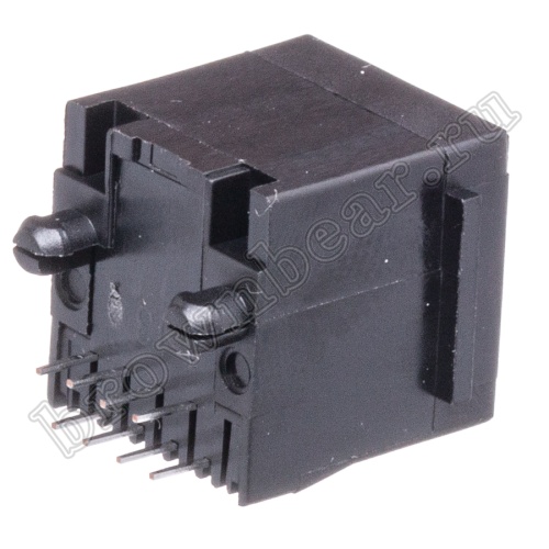 Разъём RJ-45 гнездо на плату, 8P8C, тип 3 TJ3-8P8C фото 2