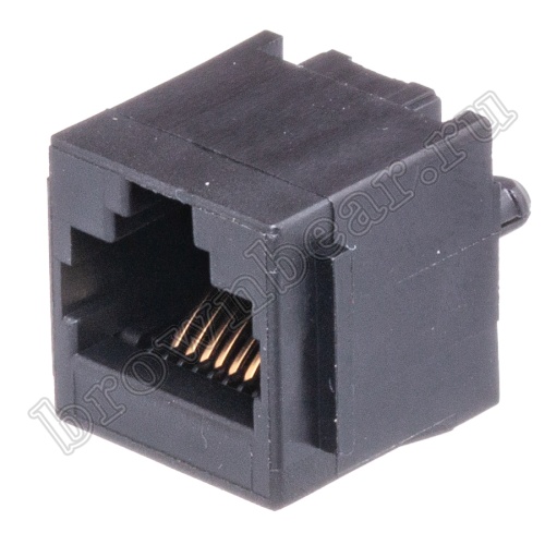 Разъём RJ-45 гнездо на плату, 8P8C, тип 3 TJ3-8P8C
