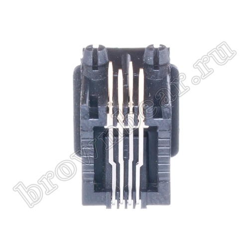 Разъём RJ-10 гнездо на плату, 4P4C, тип 2 TJ2-4P4C фото 9