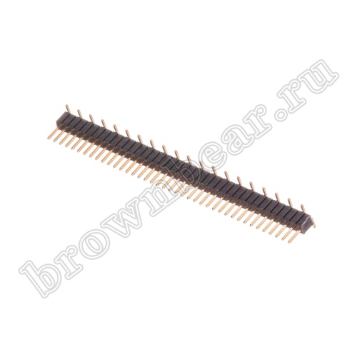 Разъем штыревой однорядный на плату, 1х40, шаг 1.27мм, SMD монтаж