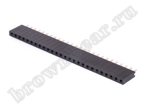 Разъем 1х26 гнездо на плату, шаг 2.54мм