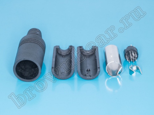 Вилка mini DIN 9 контактов на кабель MDN-9M фото 4