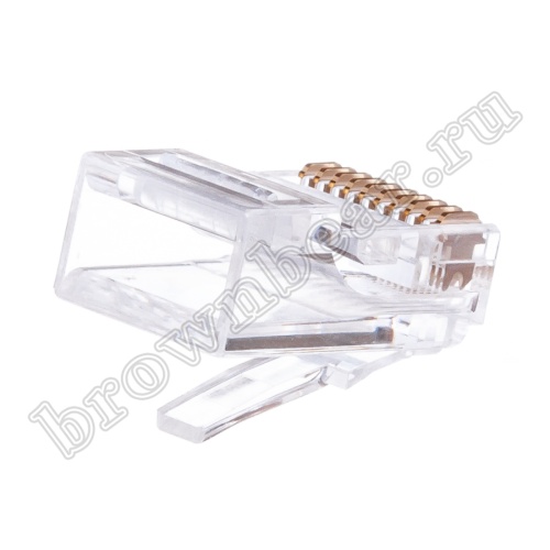 Разъём RJ-50 (10P10C), вилка на кабель TP-10P10C фото 2