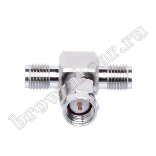 Переходник-тройник SMA, гнездо-вилка-гнездо SMA-T фото 5