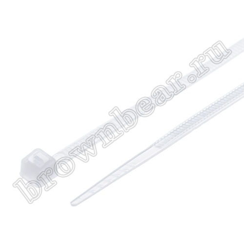 Стяжка (хомут) нейлоновая 150 x 2.5 мм, белая, упаковка 100 шт. ET-3x150 фото 4