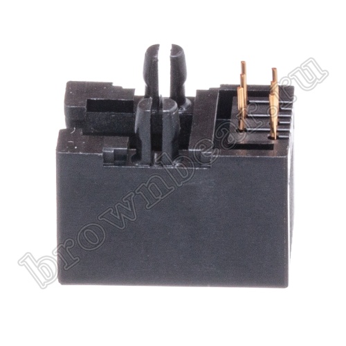 Разъём RJ-12 гнездо на плату, 6P6C, тип 4 TJ4-6P6C фото 2