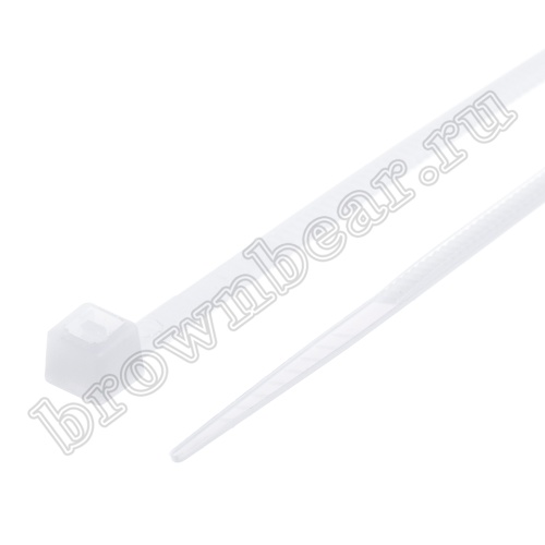 Стяжка (хомут) нейлоновая 200 x 2.5 мм, белая, упаковка 100 шт. ET-3x200 фото 4