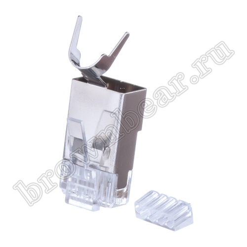 Разъём RJ-45 (8P8C) со вставкой, вилка под экранированную витую пару 6 категории TPS6-8P8C-S2 фото 7