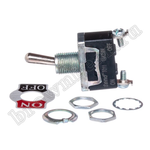 Тумблер однополюсный, 2 контакта (on-off), на панель, с гайкой, SPDT T011B фото 6