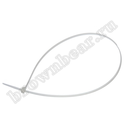 Стяжка (хомут) нейлоновая 710 х 9 мм, белая, упаковка 100 шт. CV-710 фото 2